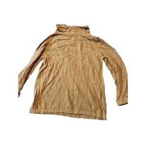 Boden Cashmere Blend Turtleneck Sweater Woman's US 10 UK 14 Brown Fall Lagenlook